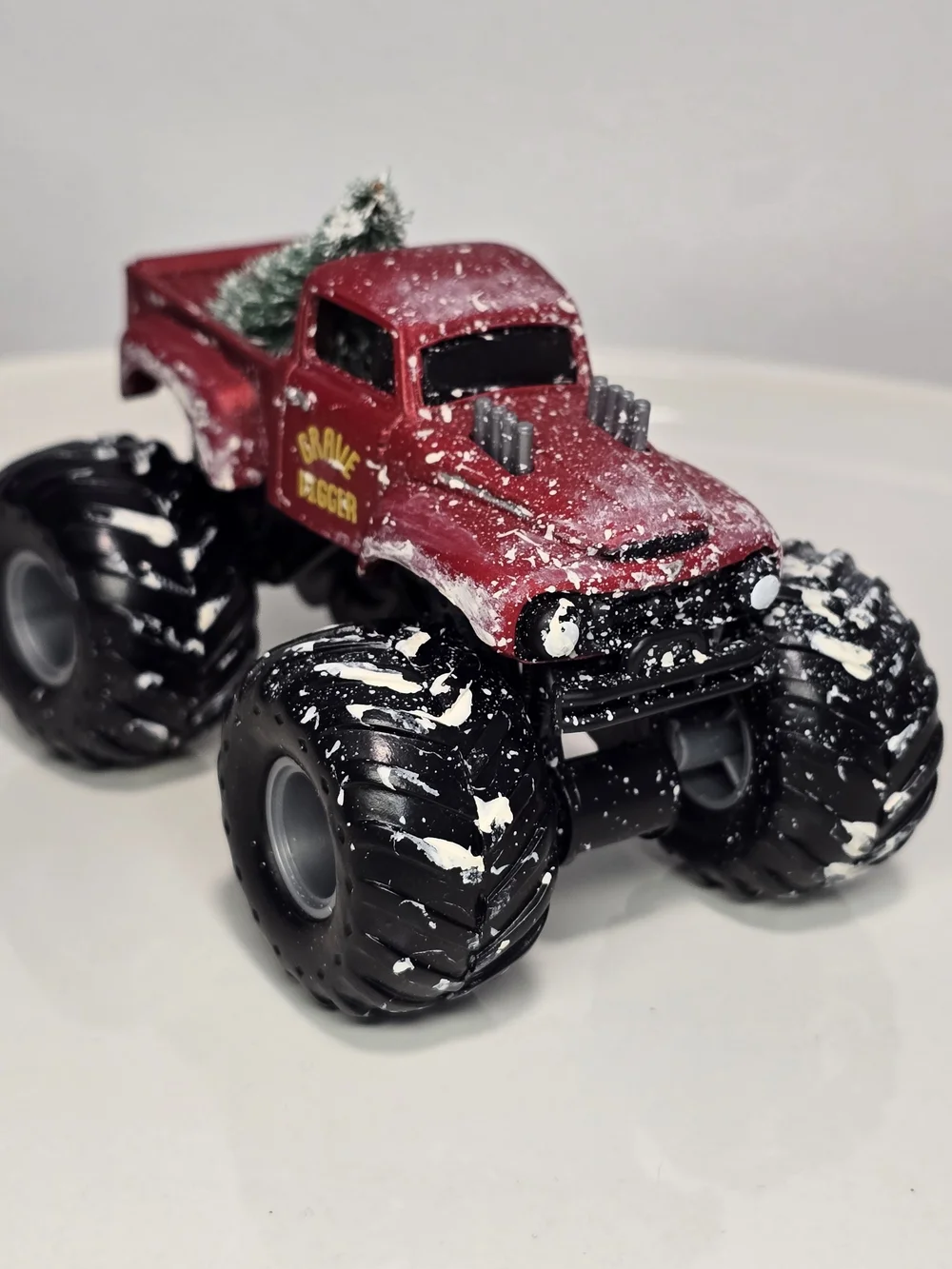 Monster Jam Vintage Red Monster Truck Toy - Custom. GD Truck 4+ Toy.